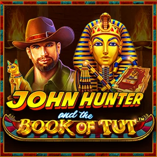 Portada oficial de John Hunter and the Book of Tut, del estudio Pragmatic Play